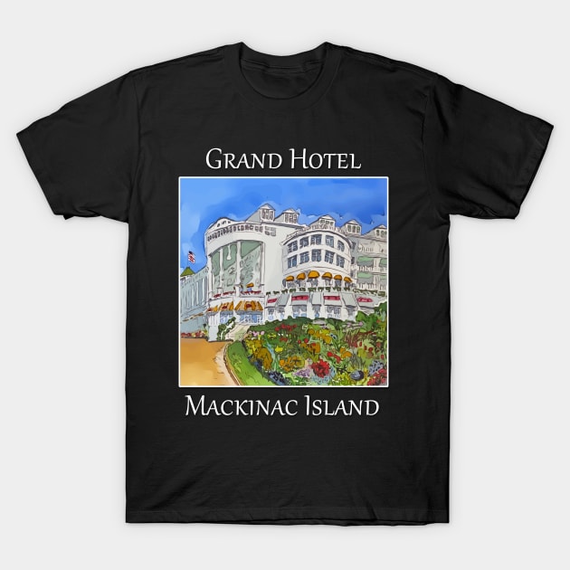 Grand Hotel Mackinac Island T-Shirt by WelshDesigns